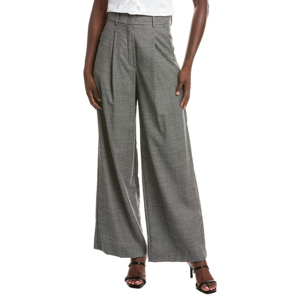 Max Mara Womens Weekend  Globale Wool Long Trouser, Black